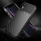 Capa Thunder capa flexível resistente resistente em TPU para iPhone XR preta