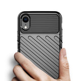 Capa Thunder capa flexível resistente resistente em TPU para iPhone XR preta