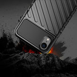 Capa Thunder capa flexível resistente resistente em TPU para iPhone XR preta