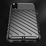 Capa Thunder capa flexível resistente resistente em TPU para iPhone XR preta