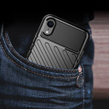 Capa Thunder capa flexível resistente resistente em TPU para iPhone XR preta