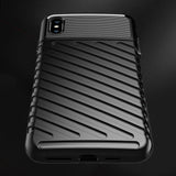 Capa Thunder Capa flexível resistente resistente em TPU para iPhone XS Max preto