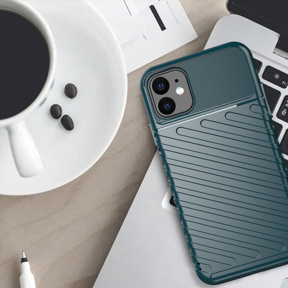 Capa Thunder Capa flexível resistente resistente em TPU para iPhone 11 verde