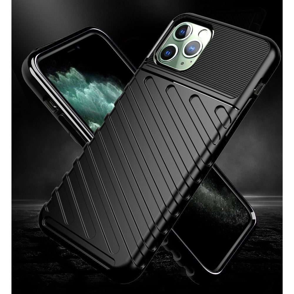 Capa Thunder Capa flexível resistente resistente em TPU para iPhone 11 Pro preto