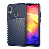 Capa Thunder Capa flexível resistente resistente em TPU para Xiaomi Redmi Note 7 azul