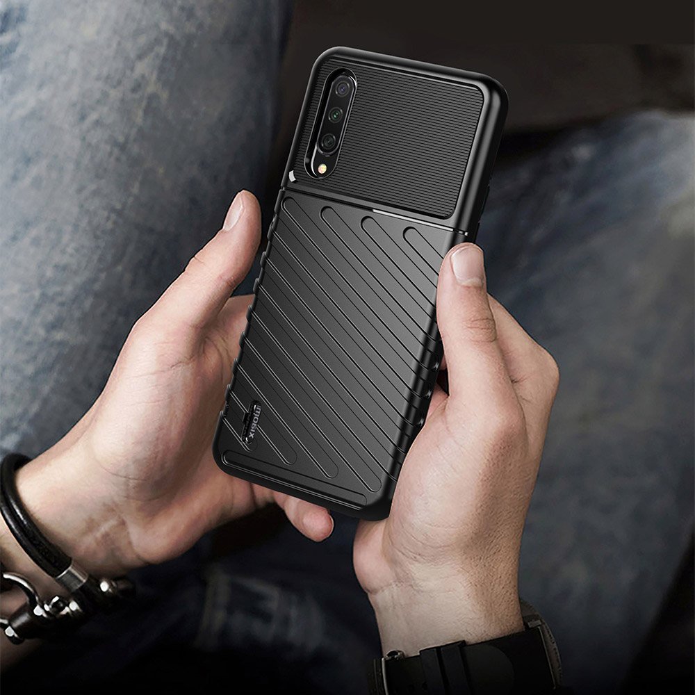 Thunder Case Capa flexível resistente resistente em TPU para Xiaomi Mi CC9e  -  Xiaomi Mi A3 preto