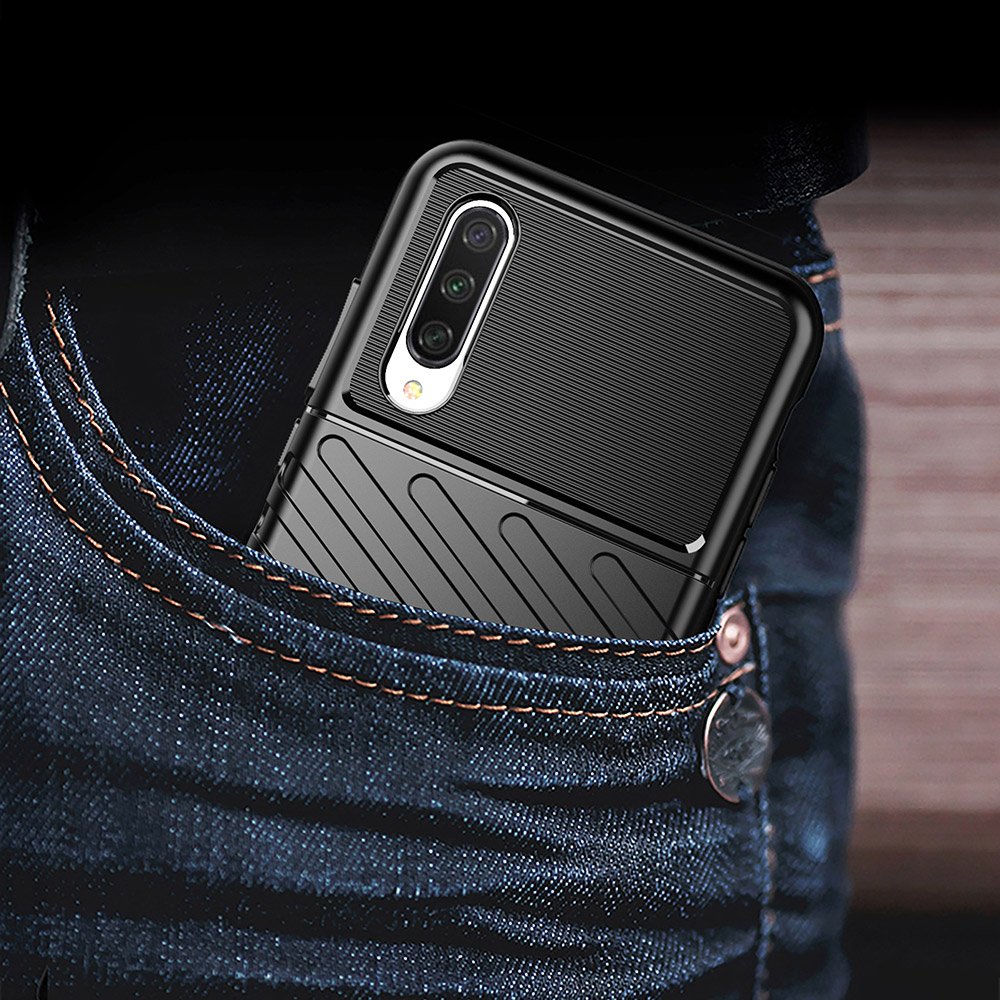 Thunder Case Capa flexível resistente resistente em TPU para Xiaomi Mi CC9e  -  Xiaomi Mi A3 preto