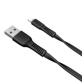 Baseus Tough flat USB - Lightning 2A 1m cabo preto (CALZY-B01)