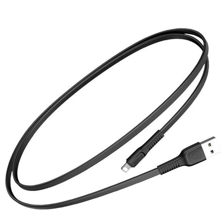 Baseus Tough flat USB - Lightning 2A 1m cabo preto (CALZY-B01)