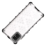 Capa de armadura de favo de mel com capa de TPU para Samsung Galaxy A51 transparente