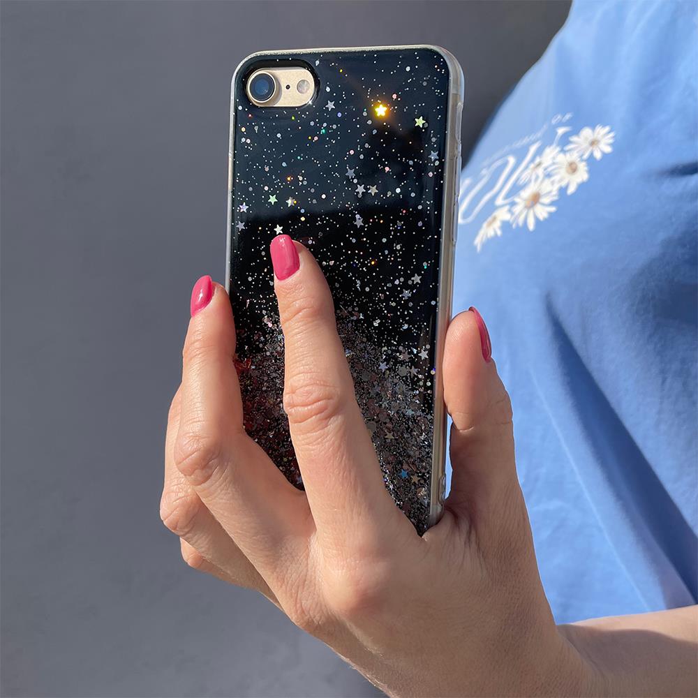 Capa Wozinsky Star Glitter Shining para Huawei P30 Lite preta