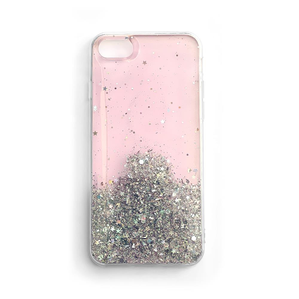 Capa Wozinsky Star Glitter Shining para iPhone XR rosa