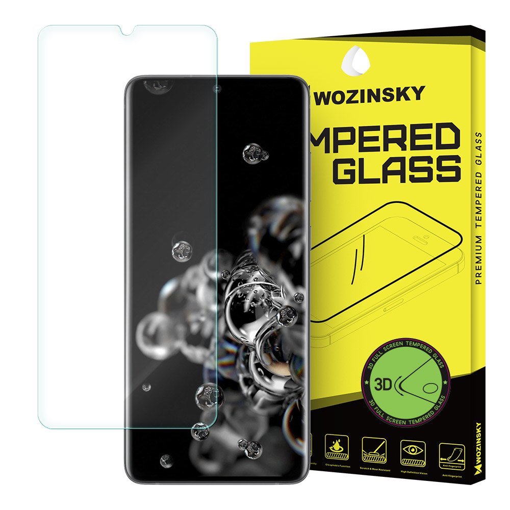 Filme protetor de tela Wozinsky 3D totalmente coberto para Samsung Galaxy S20 Ultra