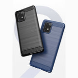 Capa carbono Capa flexível de TPU para Samsung Galaxy S10 Lite preta