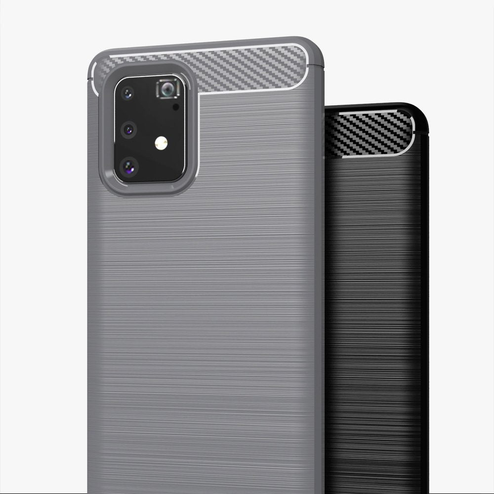 Capa carbono Capa flexível de TPU para Samsung Galaxy S10 Lite preta