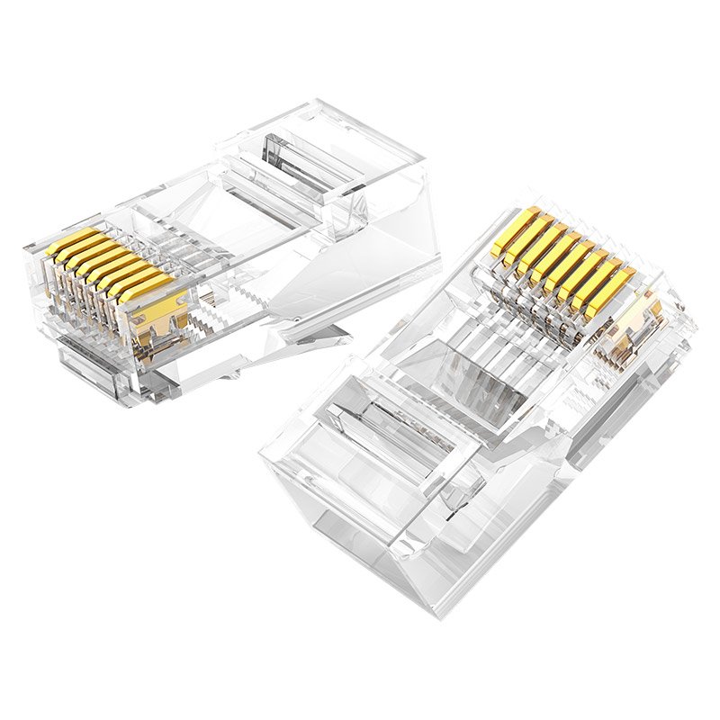 Conector de plugue Ugreen 10x RJ45 8P8C Cat 6 transparente (50961)