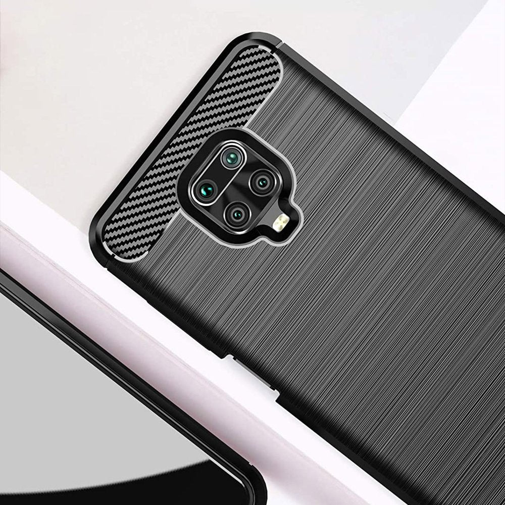 Capa carbono Capa flexível de TPU para Xiaomi Redmi Note 9 Pro  -  Redmi Note 9S preto