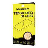 Protetor de tela super resistente de vidro temperado Wozinsky totalmente coberto com moldura compatível para Motorola Moto G8 Power Lite preto