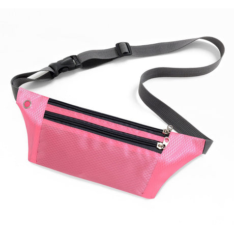 Ultimate Running Belt com saída para fone de ouvido rosa