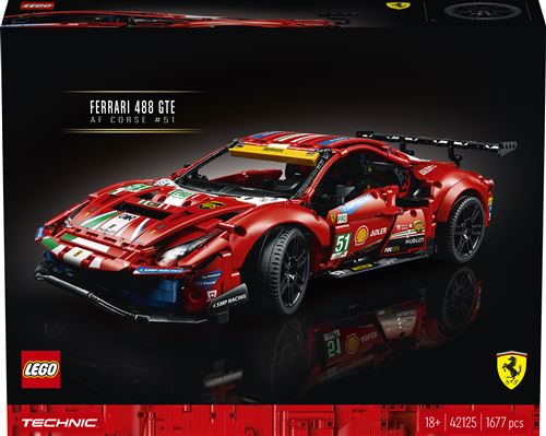 LEGO Technic 42125 Ferrari 488 GTE “AF Corse #51”