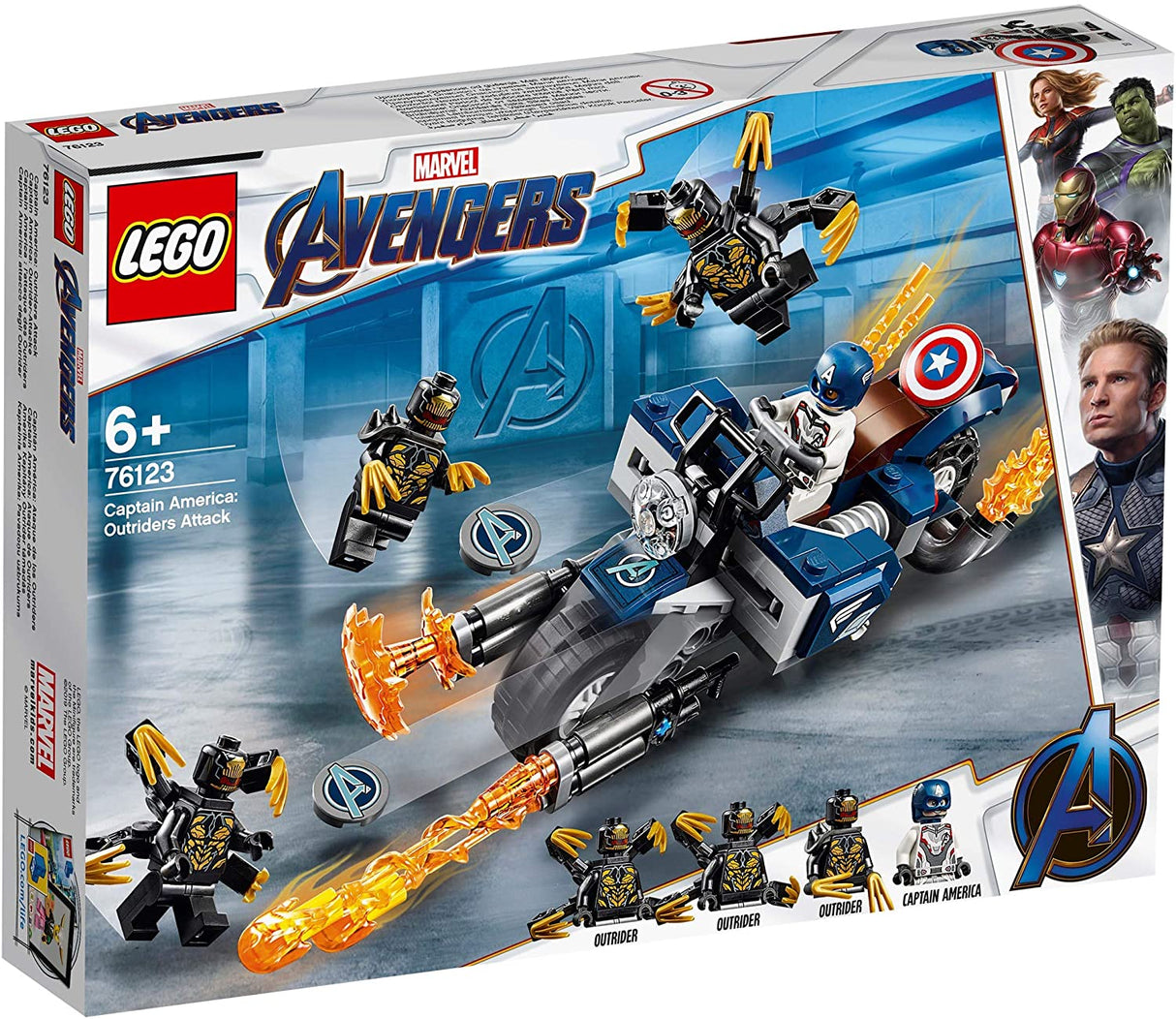 Lego Marvel 76123 Captain America: Ataque de Outriders