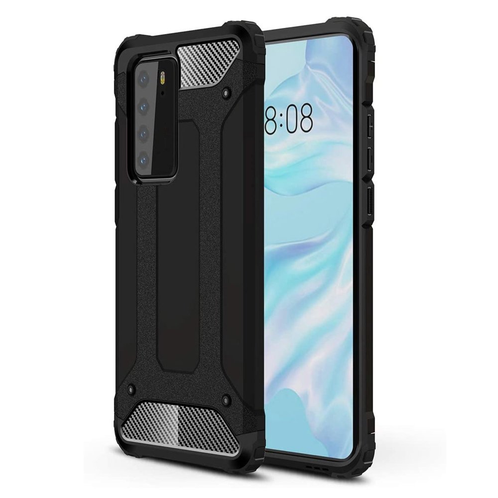 Capa Hybrid Armor Capa resistente e resistente para Huawei P40 preta