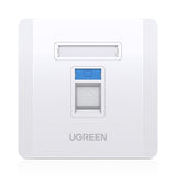 Tomada de parede Ugreen LAN RJ45 86 mm x 86 mm branco (80180 NW144)