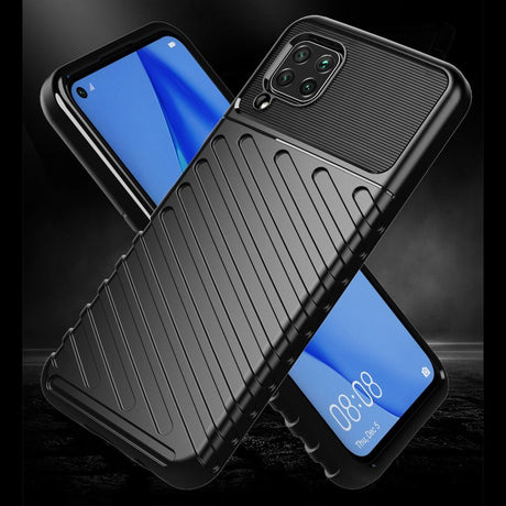 Capa Thunder Capa flexível resistente resistente e resistente de TPU para Huawei P40 Lite preta