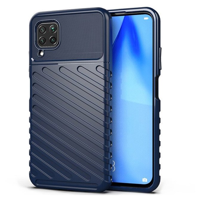 Capa Thunder Capa flexível resistente resistente e resistente de TPU para Huawei P40 Lite azul