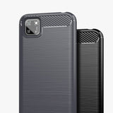 Capa carbono Capa flexível de TPU para Huawei Y5p preta