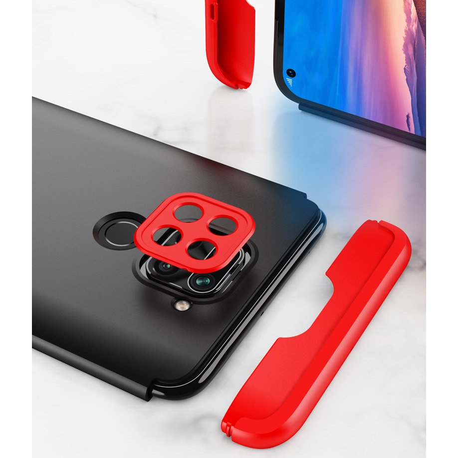 Capa de proteção GKK 360 frontal e traseira Capa de corpo inteiro Xiaomi Redmi 10X 4G  -  Xiaomi Redmi Note 9 azul