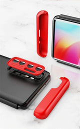 Capa de proteção frontal e traseira GKK 360 Capa de corpo inteiro Xiaomi Mi Note 10 Lite preto