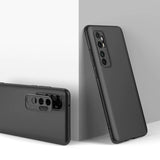 Capa de proteção frontal e traseira GKK 360 Capa de corpo inteiro Xiaomi Mi Note 10 Lite preto