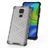 Capa de armadura de caixa de favo de mel com pára-choque de TPU para Xiaomi Redmi 10X 4G  -  Xiaomi Redmi Note 9 transparente