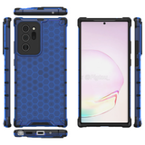 Capa de armadura de favo de mel com proteção de TPU para Samsung Galaxy Note 20 Ultra azul