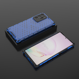 Capa de armadura de favo de mel com proteção de TPU para Samsung Galaxy Note 20 Ultra azul