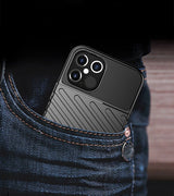 Capa Thunder capa flexível resistente resistente em TPU para iPhone 12 Pro  -  iPhone 12 preta