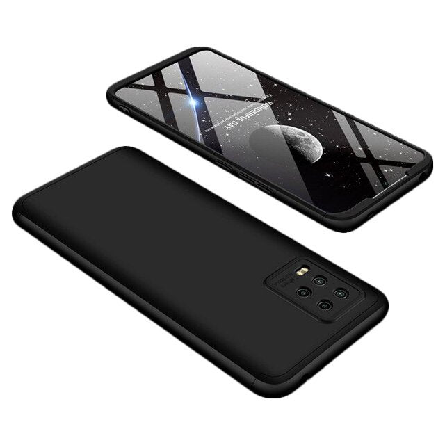 Capa de proteção GKK 360 frontal e traseira capa completa Xiaomi Mi 10 Lite preto