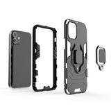 Ring Armor Case Kickstand Capa resistente e resistente para iPhone 12 mini preto