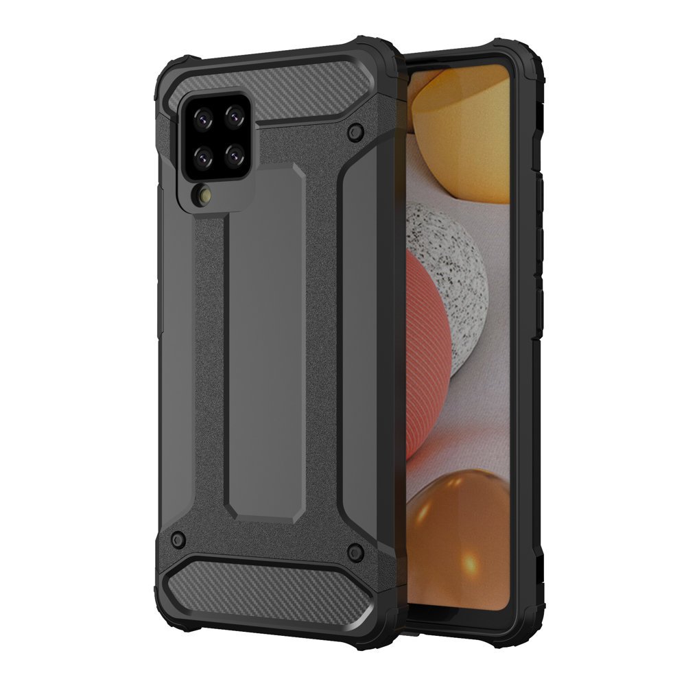 Capa Hybrid Armor Capa resistente e resistente para Samsung Galaxy A42 5G preta