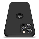 Capa de proteção GKK 360 frontal e traseira Capa de corpo inteiro para iPhone 12 Pro Max preto