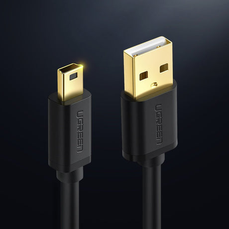 Ugreen USB - cabo mini USB 480 Mbps 1 m preto (US132 10355)