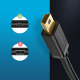 Ugreen USB - cabo mini USB 480 Mbps 1 m preto (US132 10355)