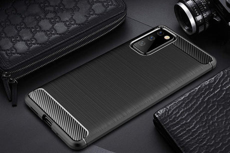 Capa carbono Capa flexível de TPU para Samsung Galaxy S20 FE 5G preta