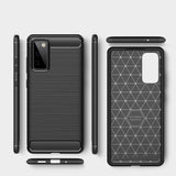 Capa carbono Capa flexível de TPU para Samsung Galaxy S20 FE 5G preta