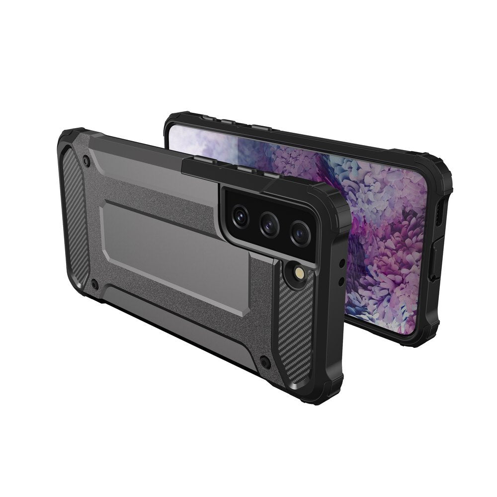 Capa Hybrid Armor Capa resistente e resistente para Samsung Galaxy S21 5G preta