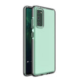 Capa protetora de gel TPU transparente com moldura colorida para Samsung Galaxy S20 FE 5G preto