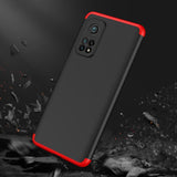 GKK 360 Capa de proteção frontal e traseira capa de corpo inteiro Xiaomi Mi 10T Pro  -  Xiaomi Mi 10T preto-vermelho