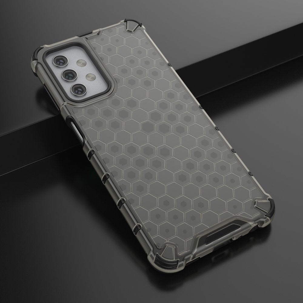 Capa de armadura de favo de mel com pára-choque de TPU para Samsung Galaxy A32 5G preto