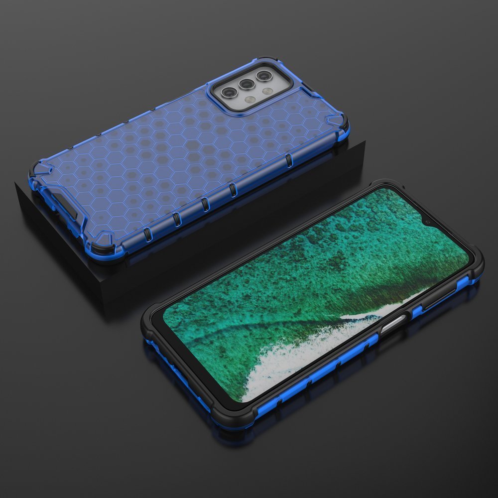 Capa Colmeia Resistente de TPU para Samsung Galaxy A32 5G azul